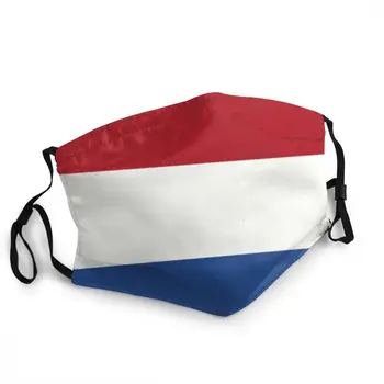 Holandsko Vlajka Opakovane Dospelých Masku Na Tvár Holland Anti Haze Prachotesný Ochranný Kryt Respirátor Úst Utlmiť