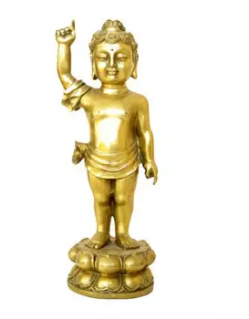 SCY 17 1029+++Meď Buddha ozdoby Princ Shakya Mani Feng Shui