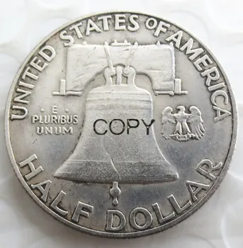 Celý set (1948-1963)PSD 37pcs Franklin Pol Dolára Strieborné Pozlátené Kópiu Mince