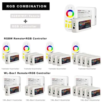 Milight Smart RF Diaľkové Ovládanie 2.4 G LED Pásy Radič / WiFi APLIKÁCIE Color Control / RGBW / RGB / Double Biele LED Pásy!