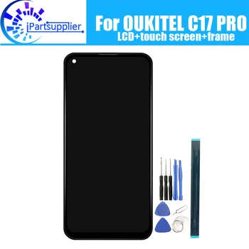 OUKITEL C17 PRO LCD Displej s Dotykovým displejom a Montáž+Stredný Rám Originálne LCD+Dotyk Digitalizátorom. pre OUKITEL C17 PRO
