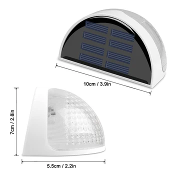 6 LED Solárne Záhradné Svetlo Nepremokavé Svetelný Senzor Solárne Svetlá pre Záhradné Dekorácie Solárne Bezpečnostné Lampy Tuinverlichting