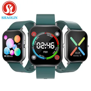 SHAOLIN Smart Hodinky Teplota plne Dotykový Fitness Sledovanie Tepovej frekvencie Ženy Muži Smartwatch pre Apple hodinky ios android