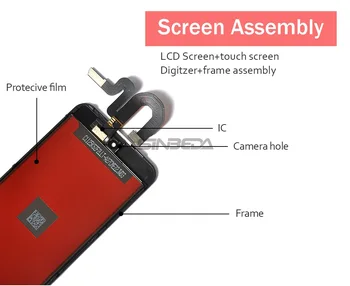 Sinbeda LCD Pre ipod Touch 5 5. LCD Displej Dotykový Displej Digitalizátorom. Úplné Zostavy Pre iPod Touch 6. 6 LCD Displej Touch5