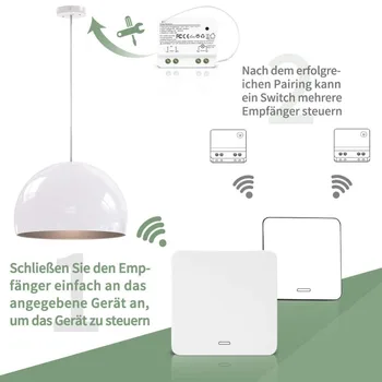 Wifi Smart light switch 10A relé Prijímač kinetická Self-Powered kontroly Stenu Časovač prepínač Hlasové Ovládanie práce s Alexa Google