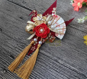 Japonské Kimono Lolita Šaty Vlásenky Žena Vlasy Klip pre Cosplay Vlasy Príslušenstvo Headdress Krásne Ručne vyrobené pokrývku hlavy