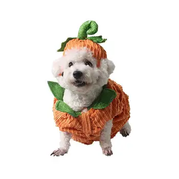Pes Fleece Oblečenie Plyšové Halloween Party Pet Oblečenie Karneval Teplé Halloween Tekvica Troch-dimenzionální Kostým Psa Cosplay Kostýmy