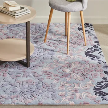Romantický 3D vzor svadobný koberec ,veľká veľkosť luxusné vlna zahustiť ručné obývacia izba koberec, domáce dekorácie koberec
