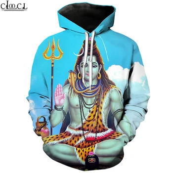 CLOOCL Hinduistický Boh Pána Šivu, Mikiny 3D Tlač Mens Ženy Móde Hot Selliing Mikina Bežné Streetwear Pár Nosenie Topy