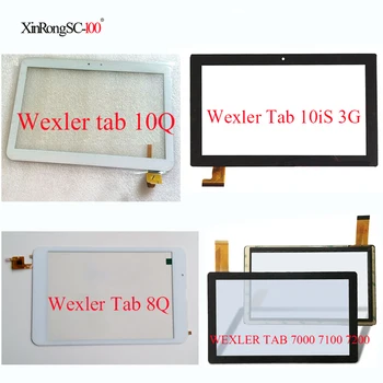 Pre Wexler Kartu 10iS 3G /8Q/10Q/7000/7100/7200 Tablet dotykový displej Dotykový panel Digitalizátorom. Sklo výmenu Snímača