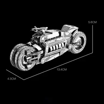 3D Puzzle Kovový Model Auta Vengeance Motocykel Montáž DIY Laserom Rezané Hračka Zber Montované Puzzle, Modely, Hračky pre Dospelých