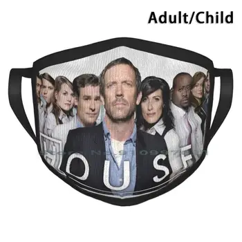 Dom Md Cast Tlač Pm2.5 Filtra Opakovane Úst Tvár Masku Pre Dieťa Dospelých House Md Dr. House Dom Trinásť Cameron Chase