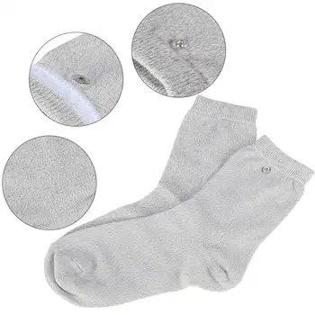 1 Pár Masáž Vodivé Vlákna Ponožka pre Elektroliečba Úľavu od Bolesti Fyzikálnej Terapie Elektródy Masáž Ponožky Zdravotnej Starostlivosti