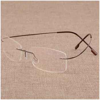 Podnikanie mužov krátkozrakosť, okuliare, rám kov pamäť rámu okuliarov ultra ľahké rámy na okuliare, rám