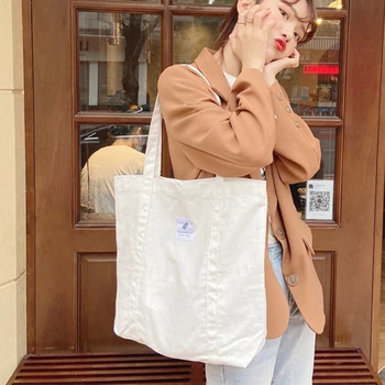 Jednoduché Plátno Žien Tote Taška Vintage Dámske Tašky cez Rameno, Ležérne Módne Žena Tote Bag Veľkú Kapacitu Tašky Pre Ženy 2020