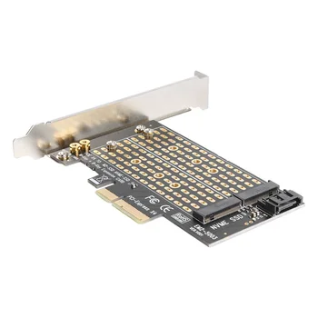 Adaptér M+B Kľúč NGFF SSD PCI-E M. 2 NVME do PCIE 3.0 X4 SATA pre Rozširujúca Karta pre Domácnosť Počítačové Príslušenstvo