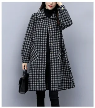 2020 cashmere kabát žena kabát čierny vlnený kabát jeseň oblečenie pre ženy