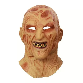 Freddy Krueger Maska Realistické Dospelých Strašidelné Halloween Kostým Maškarný režijné Strany Cosplay Rekvizity