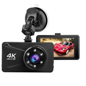 Automobilové DVR kamera dash Cam 4k 3 Palcový 1080P Full HD Dash Kamera 170 Stupeň Dashcam Autá Nočné Videnie G-Senzor, Auto Fotoaparát Záznamník