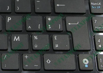 Nové AZERTY klávesnica pre Notebook Asus G60 K52 U50 UX50 X61 G60J G60V G60JX G60VX Čierny s rámom Belgicko (BE) - MP-09Q36B0-886