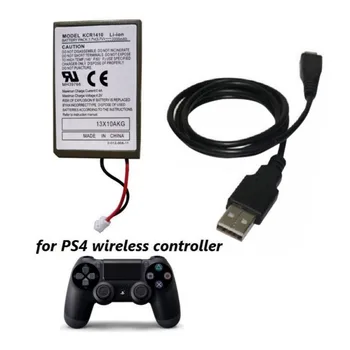 2000mAh Nabíjateľná Batéria + USB Nabíjací Kábel Pre Sony PS4 Dualshock4 Gamepad Batérie Bezdrôtových Rukoväť Regulátor teplej