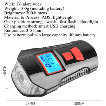 BASECAMP USB Nabíjateľné zadné svetlo Svetlo na Bicykel na Bicykli LED Bezdrôtový Požičovňa Alarm Bell Anti-theft Diaľkové Ovládanie bicykli Accessorie