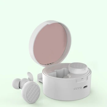 2021 Nové XW-T9 TWS Bluetooth 5.0 Bezdrôtový In-Ear Slúchadlá S Mobilného Telefónu Držiteľa Módne Farbou make-up Zrkadlo Headset
