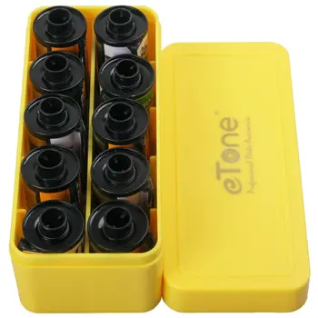 ETone 6 farieb Multi-Formát Pevného Plastového Filmu Úložný Box Prípade Kontajner 120 135 220 35mm Čierne a Biele 4x5 film prípade