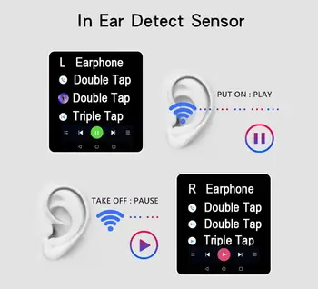 Klon Air2 Tws Bluetooth Slúchadlo kopírovania 1:1 Bezdrôtové Slúchadlá GPS Zmena Názvu Slúchadlá S Mikrofónom Bezdrôtové Nabíjanie Športové Headset