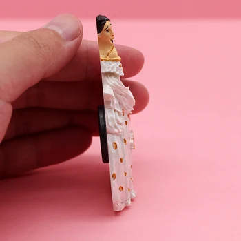 Kreslená postavička magnetických nálepiek Princezná Sisi 3D model magnetické chladnička nálepky domáce dekorácie suvenírov Zber