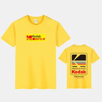 2020 Lete Kodak Písmeno T-shirt Muži Ženy bežné tričko Voľne Žijúcich Krátke rukáv Tričko pánske oblečenie Bavlna topy čaj