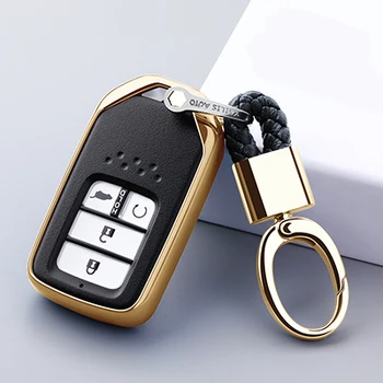 TPU Smart Key Kryt Fob Prípade Shell Keychain Pre Honda XR-V, CR-V Súlade Koruny Občianske Spirior Mesto Fit Odyssey SS Auto Príslušenstvo