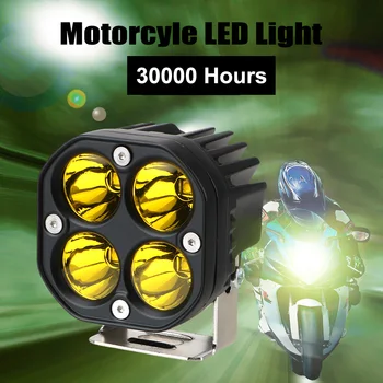 LEEPEE Motocykel svietenie LED Pracovné Svetlo Bar Námestie Pozornosti Pre 4x4 Offroad Traktory, 3-Palcový Biela/Žltá Hmla Lampa