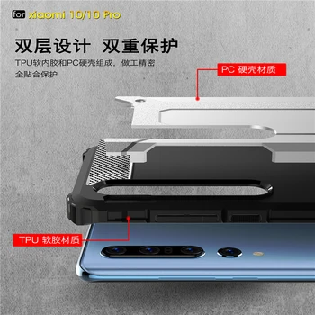 Pre Xiao Mi 10 Pro 5G Prípade Pre Xiao Mi 10 Pro Kryt Shockproof Brnenie Hybrid Ochranné Coque Kryt Pre Xiao Mi 10 Prípade, 5G