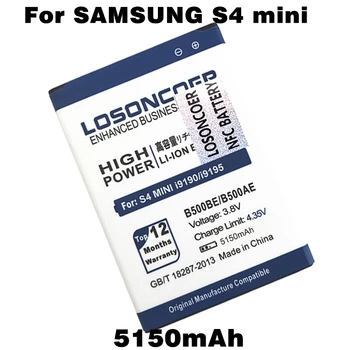 LOSONCOER 5150mAh B500AE B500BE NFC Samsung S4 Mini, NFC s4 mini s4mini i9190 i9192 i9195 i9198 Lítium-iónová polymérová batéria