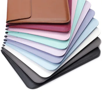 EQHTX-Kožené Obálky Rukáv Taška Prípade Pre Macbook Air 13 Pro Retina 11 12 13 15-Notebook Prenosný obal Pre Macbook 13.3 palce