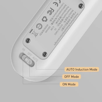 Najnovšie LED Noc Indukčné svietidlo Ľudských Detekcia Pohybu Lampa USB Nabíjateľné s Pohybovým Senzorom na Chodbe