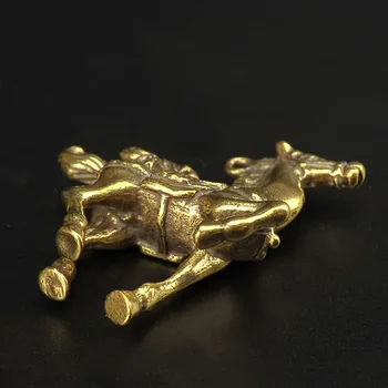 Čistej Mosadze Kôň Musca Keychain Feng Shui Prívesky, Šperky Vintage Medi Zvieratá Auta, Kľúčenky Závesné Dekorácie, Ozdoby