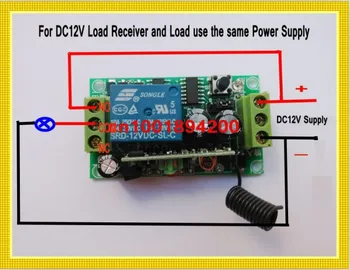Kódovanie Vysielač Modul DPS + 12V DC Prijímač RF 3V 3,7 V 4.5 V 5V 6V 9V 12V Vysielač-Prijímač Diaľkového Ovládania Switch315/433