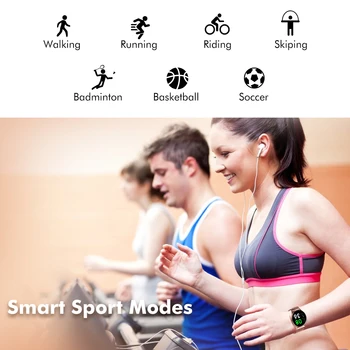 LIGE 2020 Nový Farebný Displej Smart Hodinky Ženy muži Multifunkčných Športových Srdcovej frekvencie, Krvného Tlaku, Vodotesný IP67 Smartwatch +Box