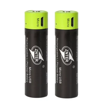 ZNTER 3,7 V 18650 Batéria 1500mAh USB Nabíjateľné kontakty batérie 18650 Lítium-Polymérová Batéria Pre RC Vysielač Časti Drop shipping