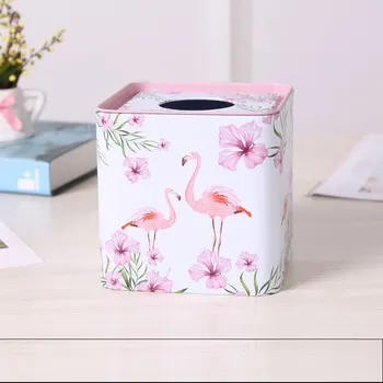 Nordic Flamingo Jednorožec Tin Tkaniva Box Papiera Držiak Tkaniva Držiak Na Pokrytie Domácej Ploche Dekorácie
