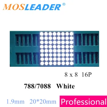 Mosleader 50pcs Modrá Biele Jade zelená 788 7088 8*8 1.9 mm 20*20 mm 8x8 Led Mreže dot pole Dot Matrix Displej LED Displeja Modul