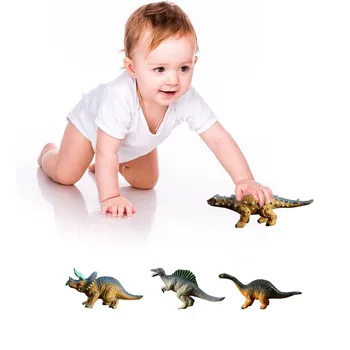 Animal Model Obrázok Hračky Besegad 24pcs Mini Plastové Simulácia Dinosaura Obrázok Modelu Vzdelávacích Hračiek Nastaviť pre Deti Prospech Darček