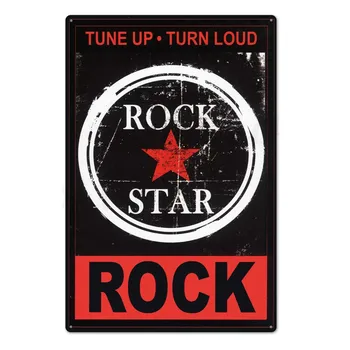 Rock Roll Kovové Prihlásiť Tin Prihlásiť Doska, Kov Vintage Rock Metal Plagát Retro Steny Výzdoba pre Bar, Pub Club Muž Jaskyňa 20x30 cm