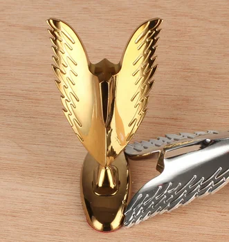 Zlatý Kov Eagle Krídlo Všeobecné Auto Predná Kapota Ornament Emblémy Odznak Nálepky