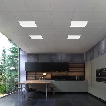Home office studio Kúpeľňa kuchyňa moderná vstavaná ultra tenké frameless námestie panel na čítanie ploché slim led stropné panel svetlo
