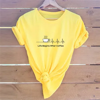 Plus Veľkosť S-5XL Tričko Nový Konferenčný Tlač Bavlna T-Shirt Ženy Košele O Krk Krátkym Rukávom Letné Topy Ženy Tričko Žena