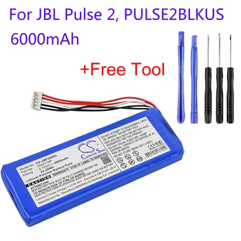 Cameron Čínsko 5542110P Pre JBL Impulzu 2,Pulz II,PULSE2BLKUS 6000mAh CS-JMP200SL 3,7 v Bluetooth Výmena Reproduktorov Accu Batérie