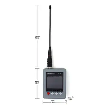Frequency Counter Anysecu SF-103 2MHz-2800MHz CTCSS/DCS Prenosné SF103 Frekvencia Meter Pre DMR & Analógový Ručný Vysielač